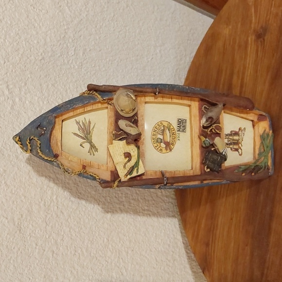 Wilderness Bound Hand Painted Duck Hunting Boat Picture Frame Collage New! - Picture 8 of 8